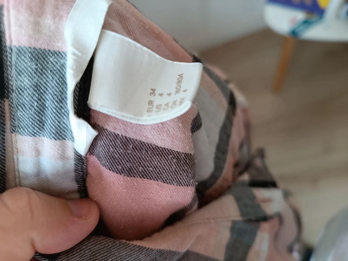 Chemise femme à carreaux taille xs - photo numéro 4