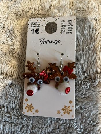 Noucles d’oreilles rennes