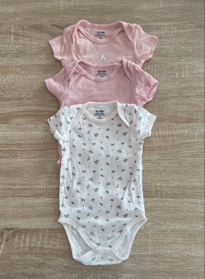 Lot de 3 bodies bébé fille - Kiabi - 9 mois