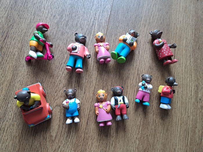 Lot figurine ours brun