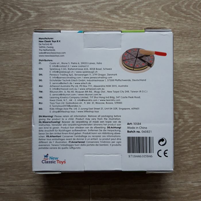 Jouet en bois gateau à découper NEUF - photo numéro 2