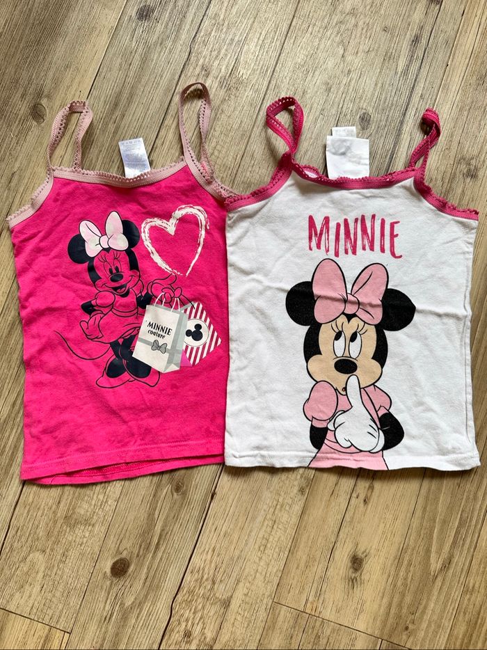 Lot de 2 débardeur Disney Minnie 5/6 ans