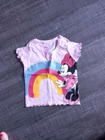 T-shirt taille 74cm primark disney minnie 6/9mois