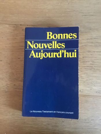 Livre « bonnes nouvelles aujourd’hui » nouveau testament