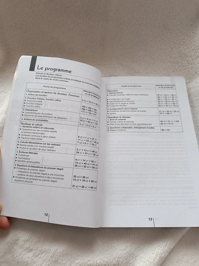 Livre Annabrevet Mathématiques 3eme _ Hatier - photo numéro 9