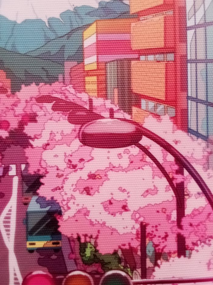 AFFICHE POSTER TOILE INFÉRIEURE A4 JAPON MONT FUJI FLEURS DE CERISIER SAKURA - photo numéro 3