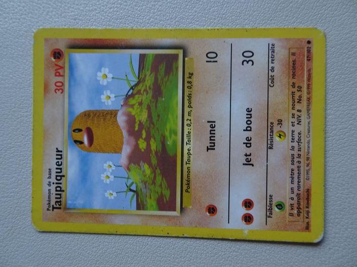 Carte pokémon taupiqueur