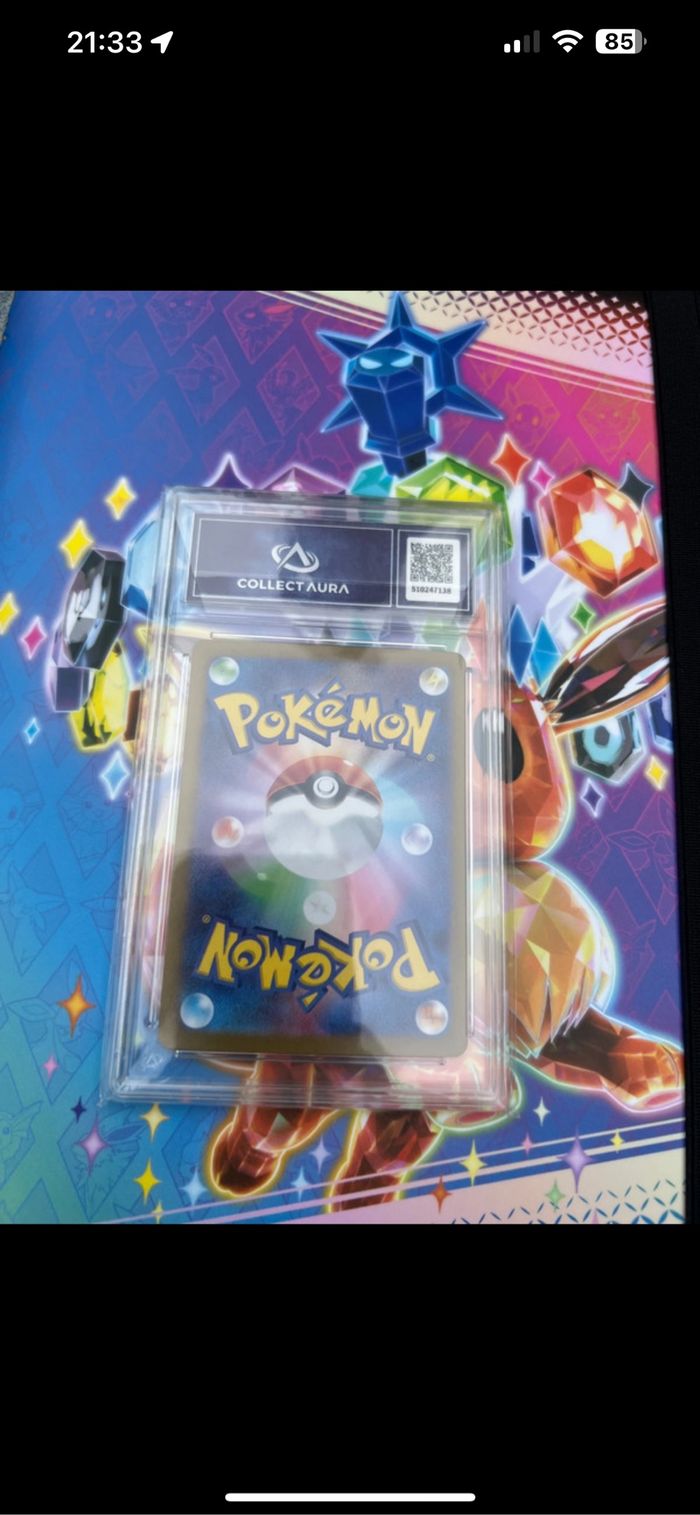 Carte pokemon pyroli grader 10 collect aura - photo numéro 3