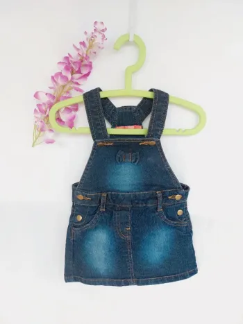Magnifique robe salopette en Jean 6 mois Tissaia