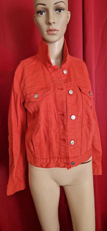 Veste rouge jean taille S