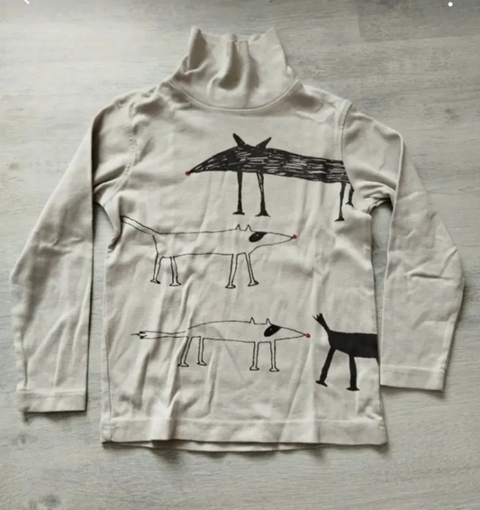 Lot de 3 t-shirt manches longues col roulé 8 ans - photo numéro 4