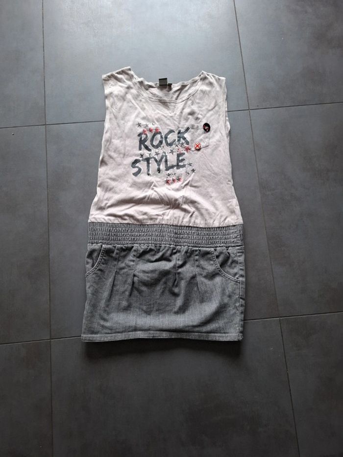 Robe été sans manches bas en jean Bilook 14 ans