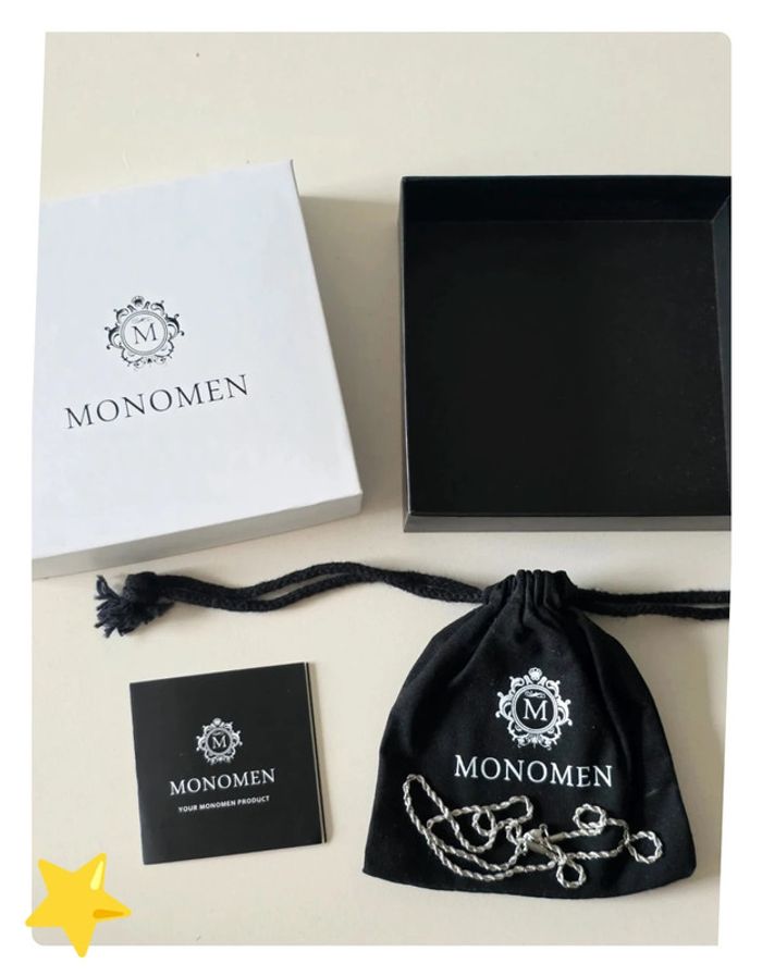 Collier maille Torsadé Monomen acier inoxydable  45cm - photo numéro 2