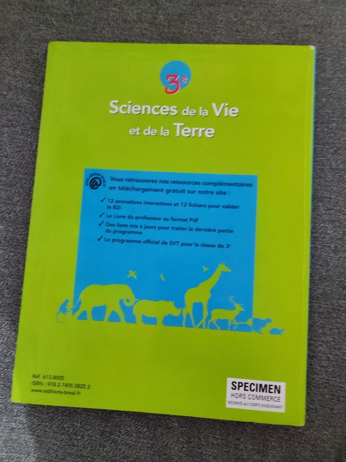 Manuel SVT 3eme - photo numéro 2