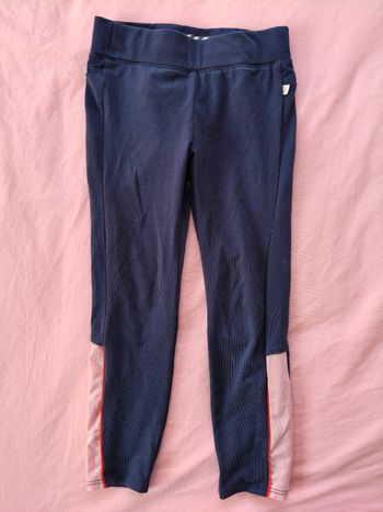 Legging de sport fille bleu marine rose 24 mois