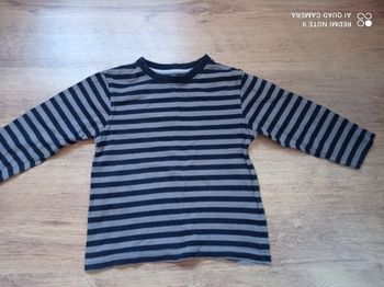 T-shirt rayé manches longues garçon, In Extenso, taille 3 ans