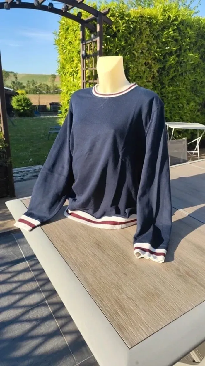 Pull homme marinière T44 - Kiabi - photo numéro 2