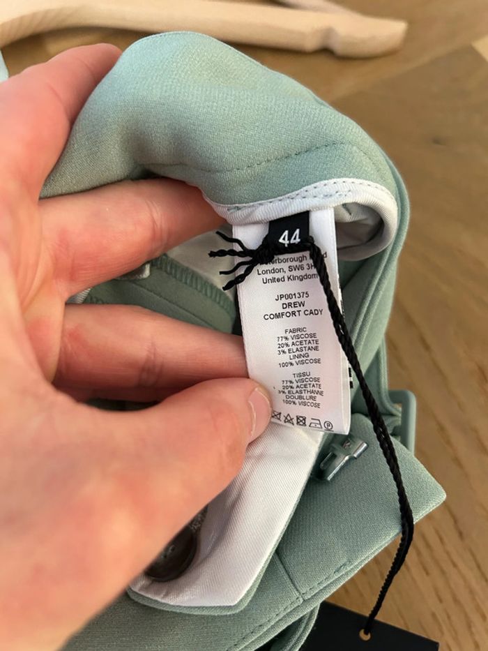 Pantalon large Joseph 44 vert d’eau neuf - photo numéro 7