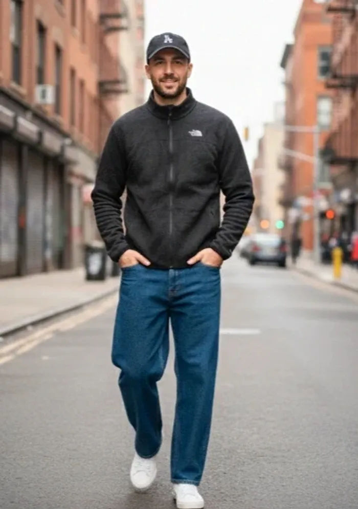 polaire noire fine pour homme - photo numéro 4