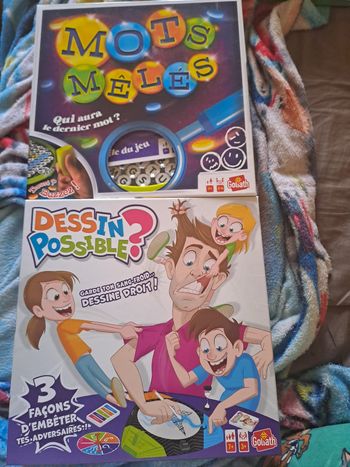 Lot 2 Jeux Mots Mêlés et Dessin Possible Goliath