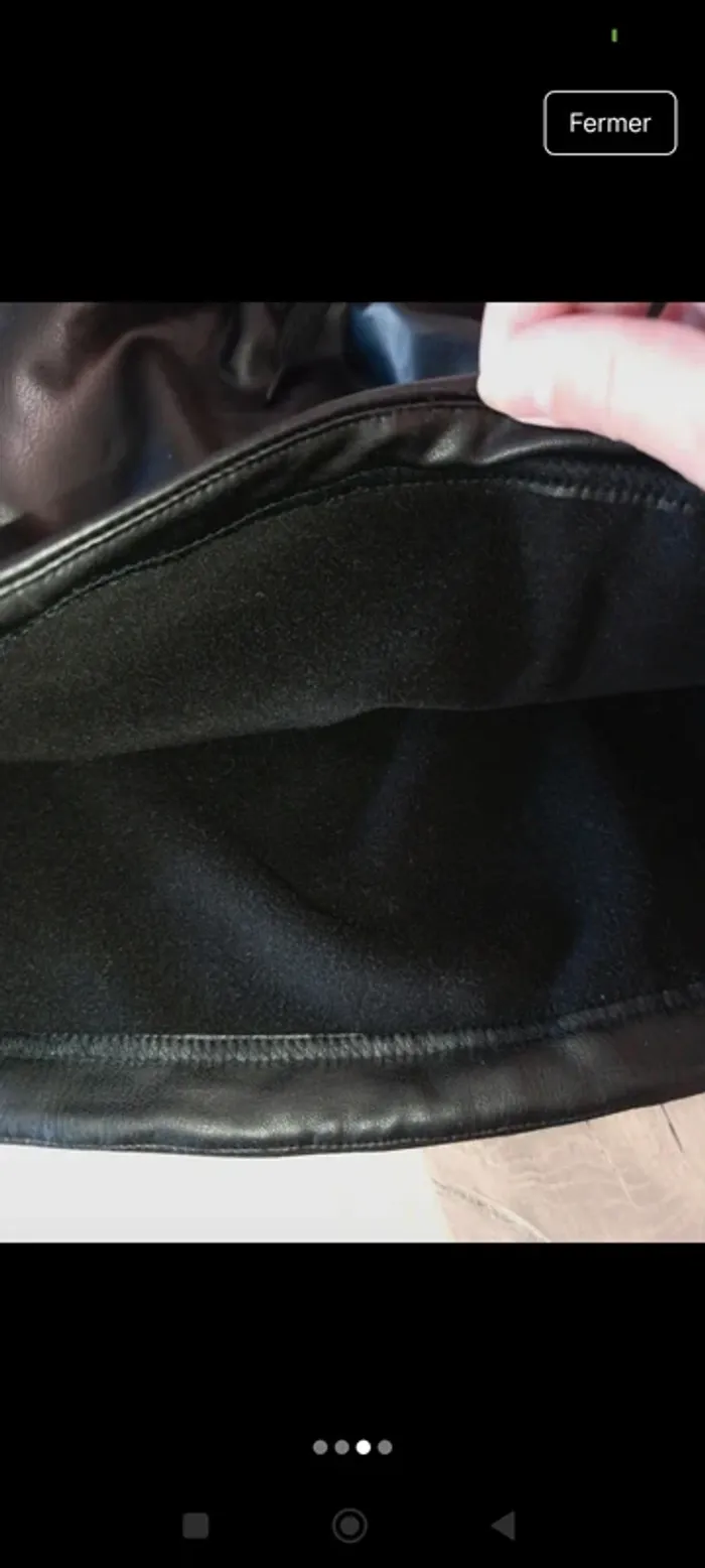 Jupe En simili cuir Zeeman 8/9 ans , doublée , neuve ! - photo numéro 3