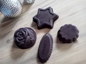 Lot de 4 petits moules pâtisserie silicone - Mastercook