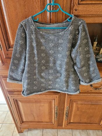 Pull col rond manches 3/4