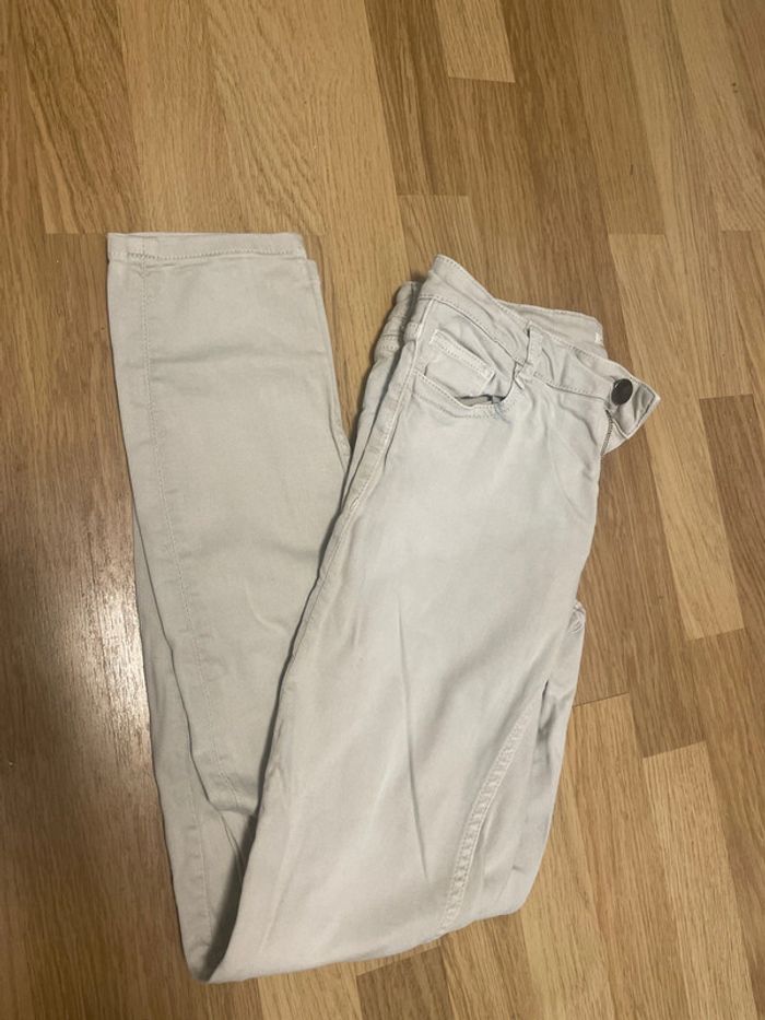 Jeans beige maje - photo numéro 3