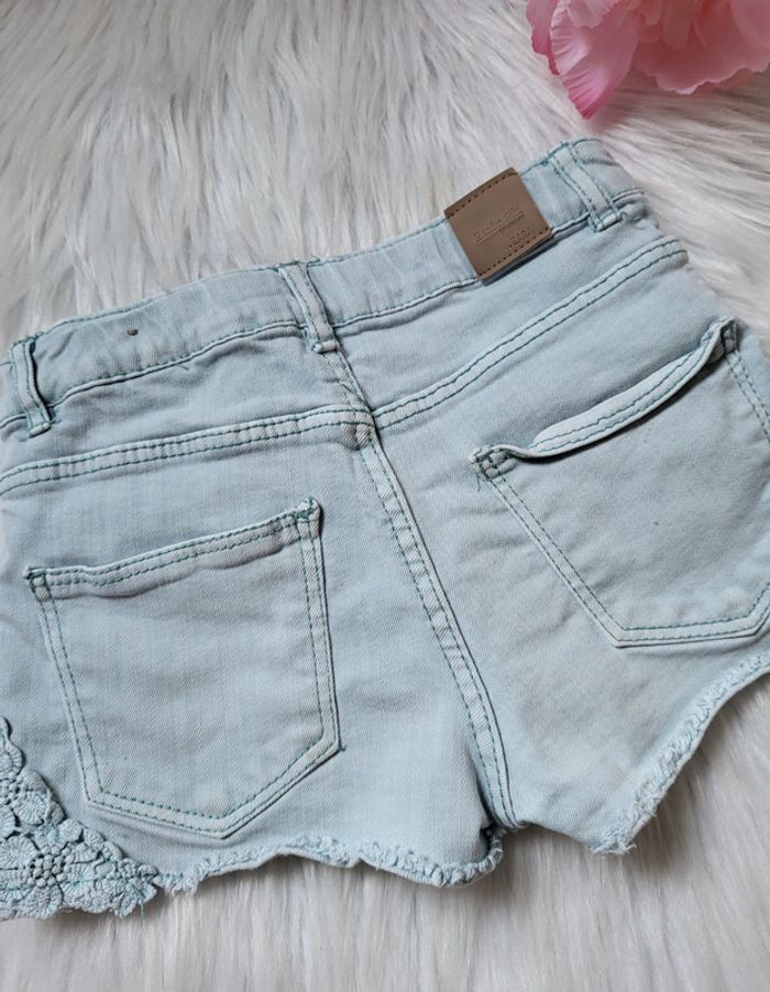 Short jeans dentelle zara 6ans - photo numéro 7