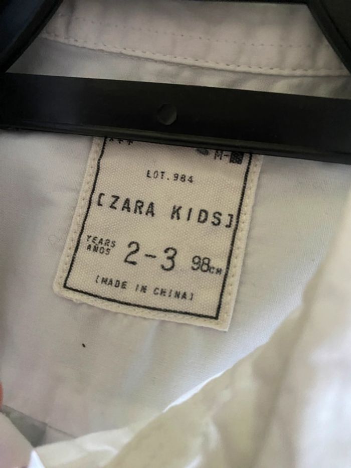 Chemise Zara Kids Taille 2/3 ans - 98 cm - photo numéro 3