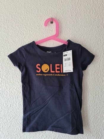 tee-shirt bleu marine soleil Gemo