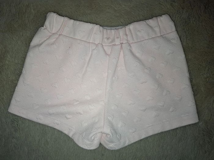 Short rose clair Avec cœur lili gaufrette 10 ans - photo numéro 3