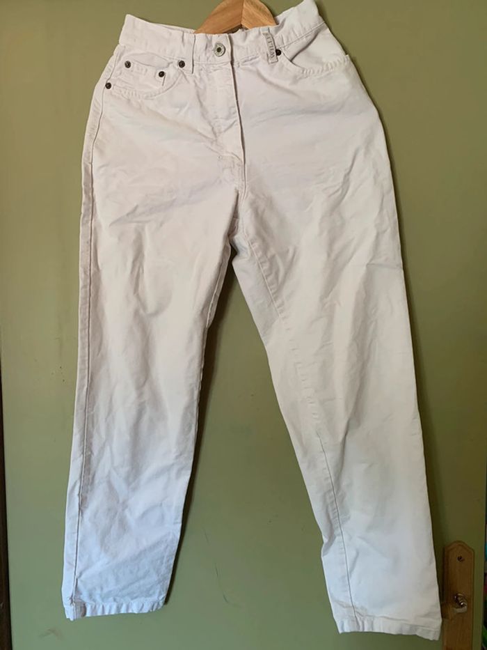 Pantalon Vinragr Taille Haute blanc taille 34