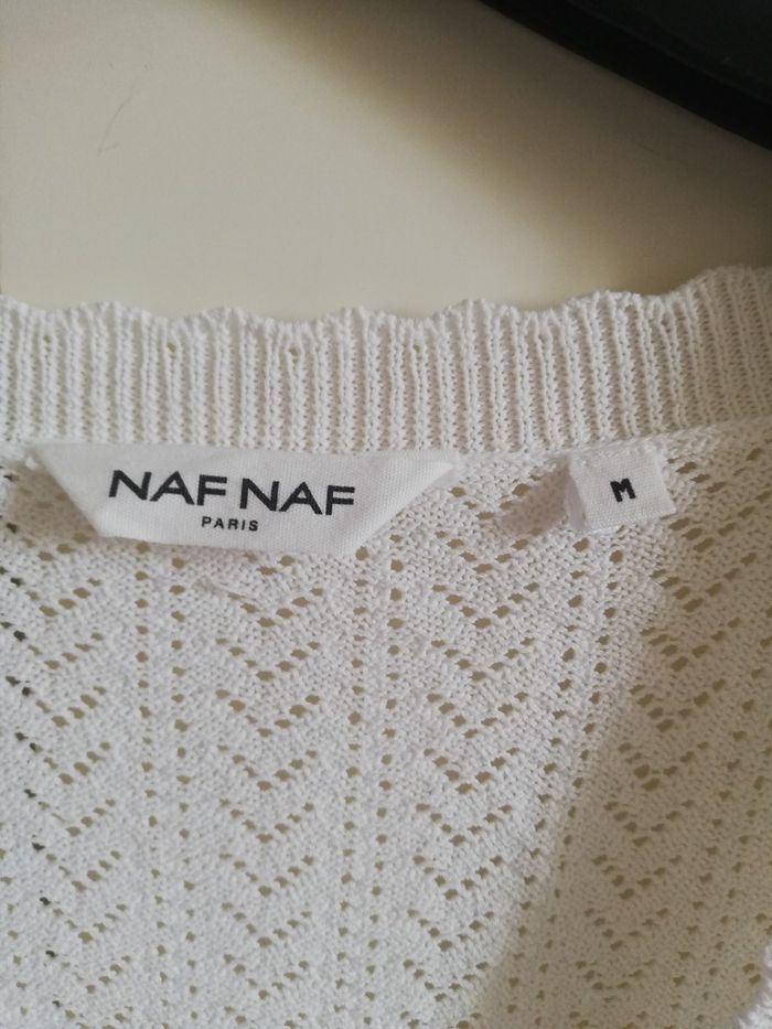 Gilet femme court, écru, Naf-Naf, taille M, NEUF - photo numéro 8