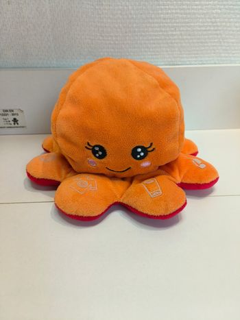 Peluche pieuvre réversible Avene joie colere
