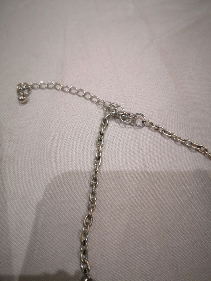 Collier ras de cou Couleur argenté - photo numéro 4