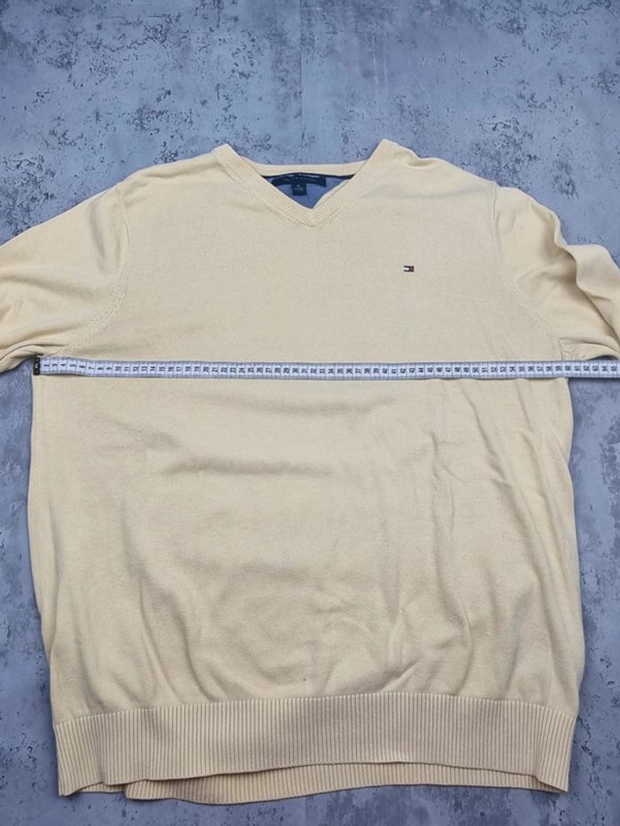 Pull col V Tommy Hilfiger jaune, XL Hommes - photo numéro 6