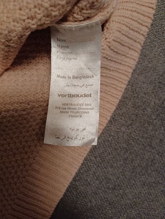 Gilet zippé rose vertbaudet taille 14 ans - photo numéro 6