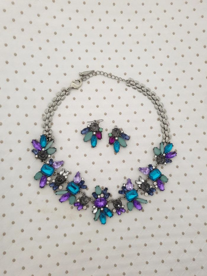 Parure collier + boucles