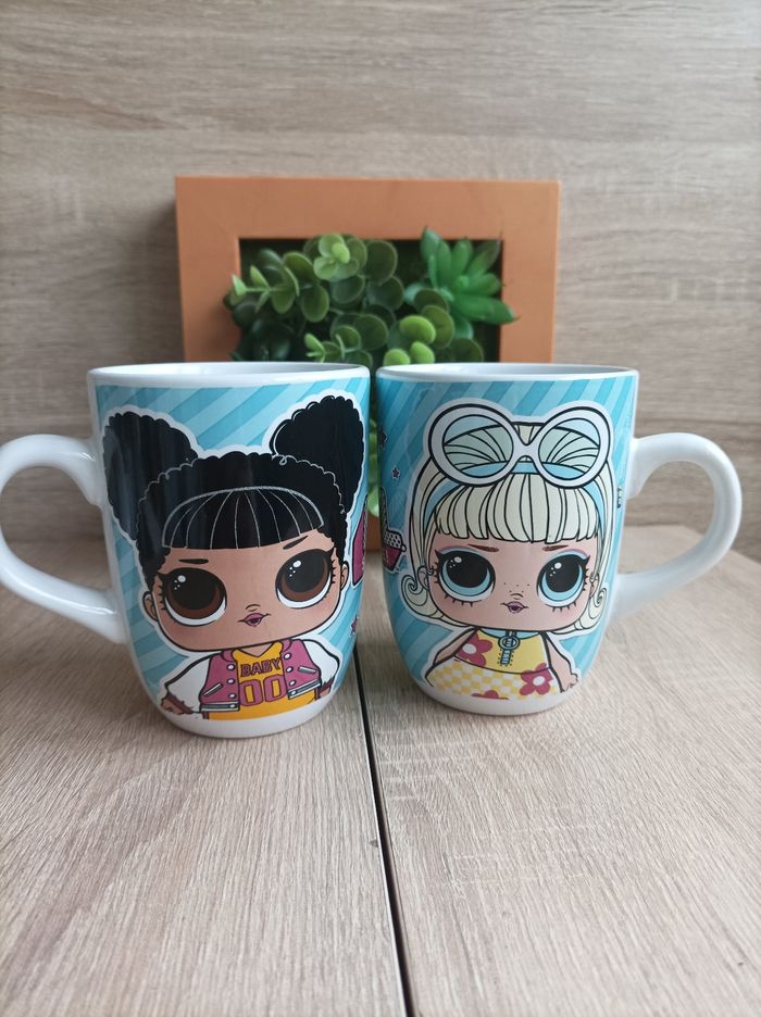 Lot 2 tasses mug lol