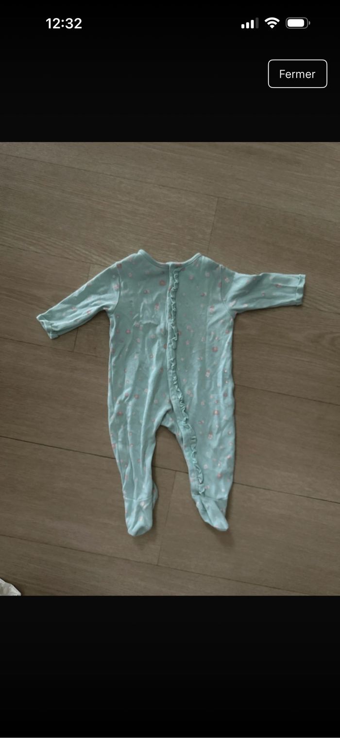 Lot de pyjamas bébé filles 0-3 mois - photo numéro 3