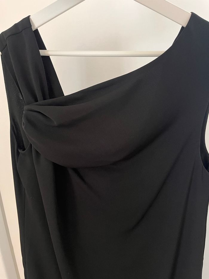 Robe drapée Mango noir TS - photo numéro 5