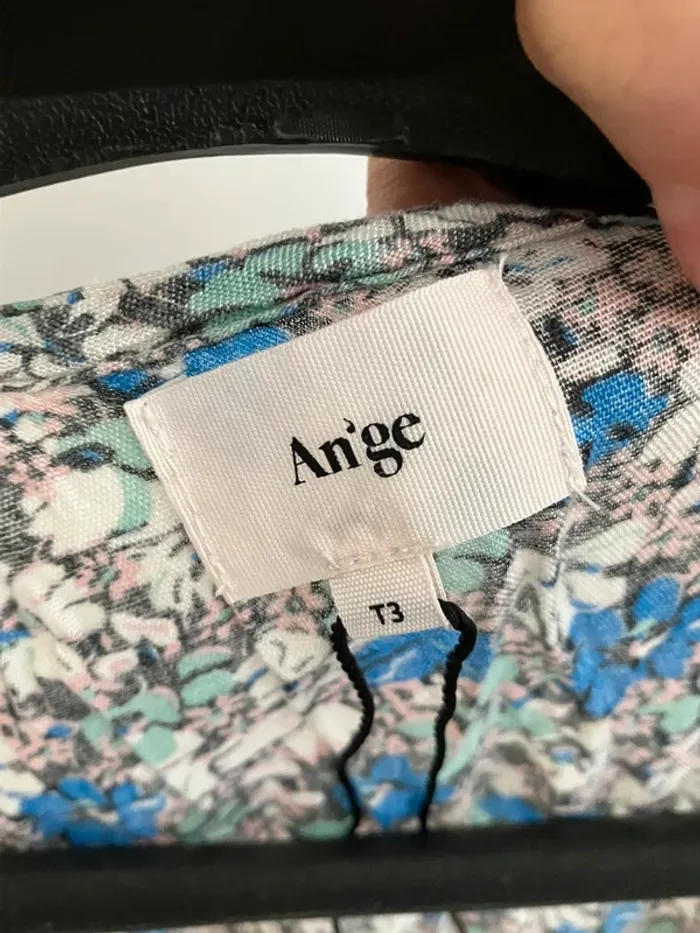 Robe fleurie bleu Ange T 3 - photo numéro 4