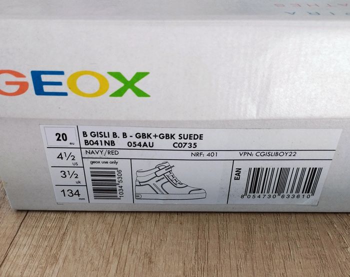Baskets montantes garçon bleu marine taille 20 Geox - photo numéro 4