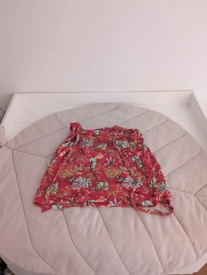 Jupe camaïeu fleurie