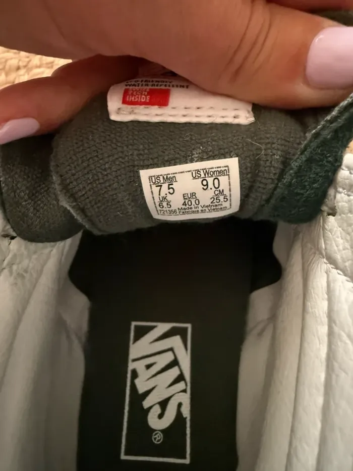 Vans montante - verte sapin - taille 40 - photo numéro 5