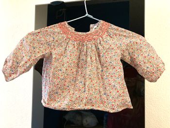 Blouse cyrillus liberty bébé 12 mois