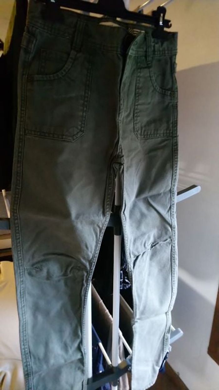 pantalon regular toile coton épais