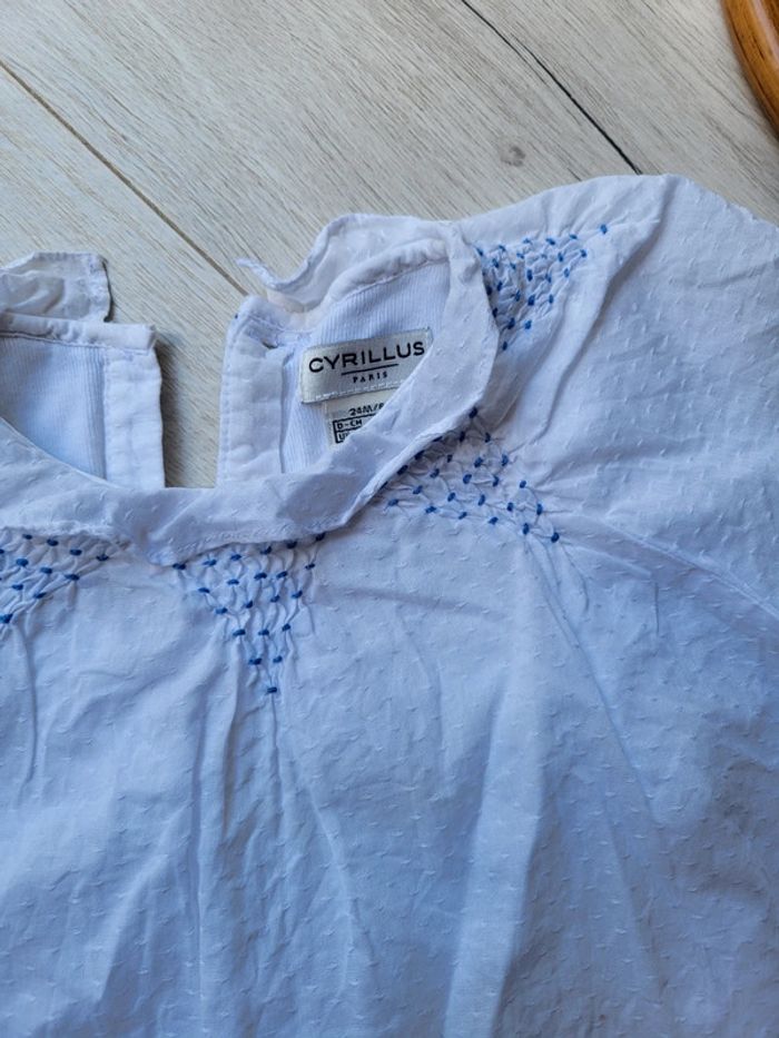 Blouse body en plumetis cyrillus 2ans - photo numéro 2