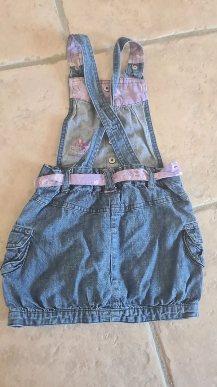 Robe salopette en jean papillon - photo numéro 2